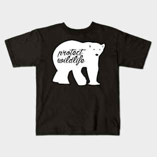 protect wildlife - polar bear Kids T-Shirt